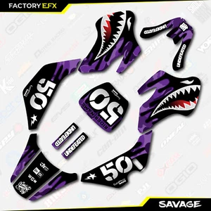 Purple Savage Camo Racing Graphics kit Fits 00-06 Suzuki JR50 JR 50 Decal - Picture 1 of 5