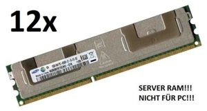 12x 16GB 192GB ECC REG DDR3 RAM 4Rx4 1066 MHz PC3-8500R für HP Workstation Z800 - Bild 1 von 1