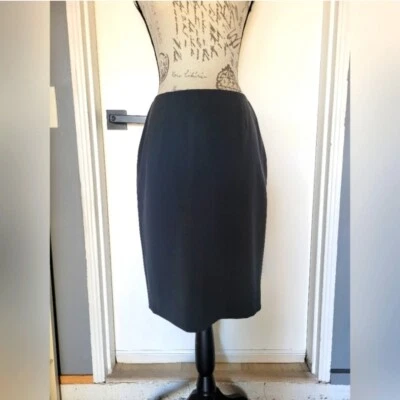 Falda Lápiz Clásica Emporio Armani Diseñador Hecha en Italia Mezcla Lana Talla 8 Foto 1 de 4