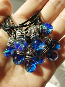 #963 one Small Floating Blue Gilson Opal Pendent - Picture 1 of 5