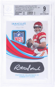 201 Immaculate Patrick Mahomes II Eye Black Jersey Laundry Tag NFL Shield /10 - Picture 1 of 2