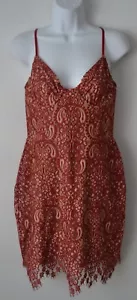 Para amor y limones, mini vestido, vika, desnudo con encaje rojo, correa de espagueti, cremallera posterior - Imagen 1 de 12