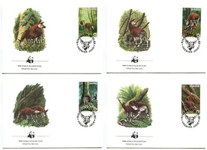 WWF E58 Zaire 4 FDC 1984 Wild Animals Okapi - Picture 1 of 1