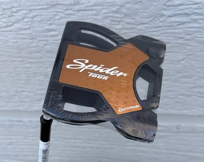 NEW! TaylorMade Spider Tour Black T3 Putter LEFT HANDED LH 35" w/ Head Cover X - Image 1 of 4