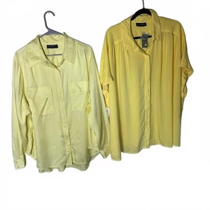 Shirtpaket Übergröße Gr. 24 Neu mit Etikett & Neu ohne Etikett buttergelb leicht Viskose/Lyocell - Bild 1 von 8