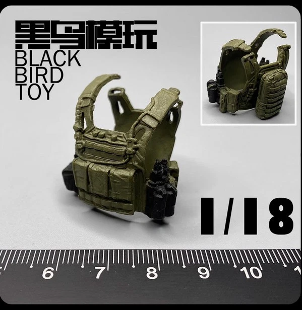 JOYTOY 1/18 Male Soldier Chest Hanging Model 3.75'' Shock Worker Action Figures - Image 1 of 1