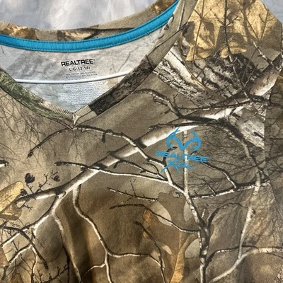 Camiseta camuflada grande para mujer Realtree Xtra 12-14 Foto 1 de 4