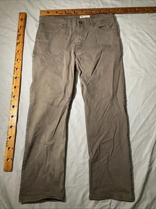 Pantalones de mezclilla Wrangler para hombre 34x30 marrón calce recto ropa de trabajo pantalones grunge descoloridos - Imagen 1 de 16