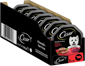 Cesar Hundefutter Nassfutter Rind & Leber 7er Pack 150g Schalen für Hunde NEU - Bild 1 von 7