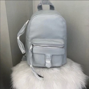 Bolso de Mano Mochila de Cuero Rebecca Minkoff Mini Mab, Gris, Diseñador de Lujo, Nuevo con Etiquetas - Imagen 1 de 16