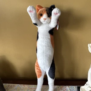 2025 SDCC UCC EXKLUSIV Crazy Kitten 20 Zoll stehende Katze Plüschtier - orange schwarz NEU - Bild 1 von 6
