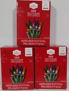 Holiday Time 100-Count Multi Led Incandescent Mini Christmas String Lights, 21 - Picture 1 of 3