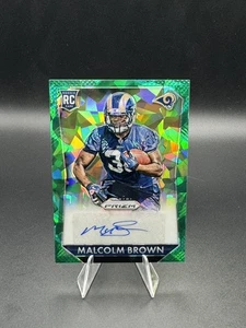 2015 Panini Prizm Rookie Signatures Green Crystal /75 Malcolm Brown Auto RC - Bild 1 von 2