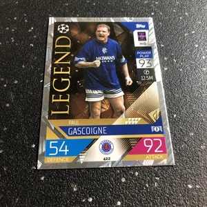 2022-23 Topps Match Attax UEFA Clubes Competitions - Leyenda Paul Gascoigne #422 - Imagen 1 de 2