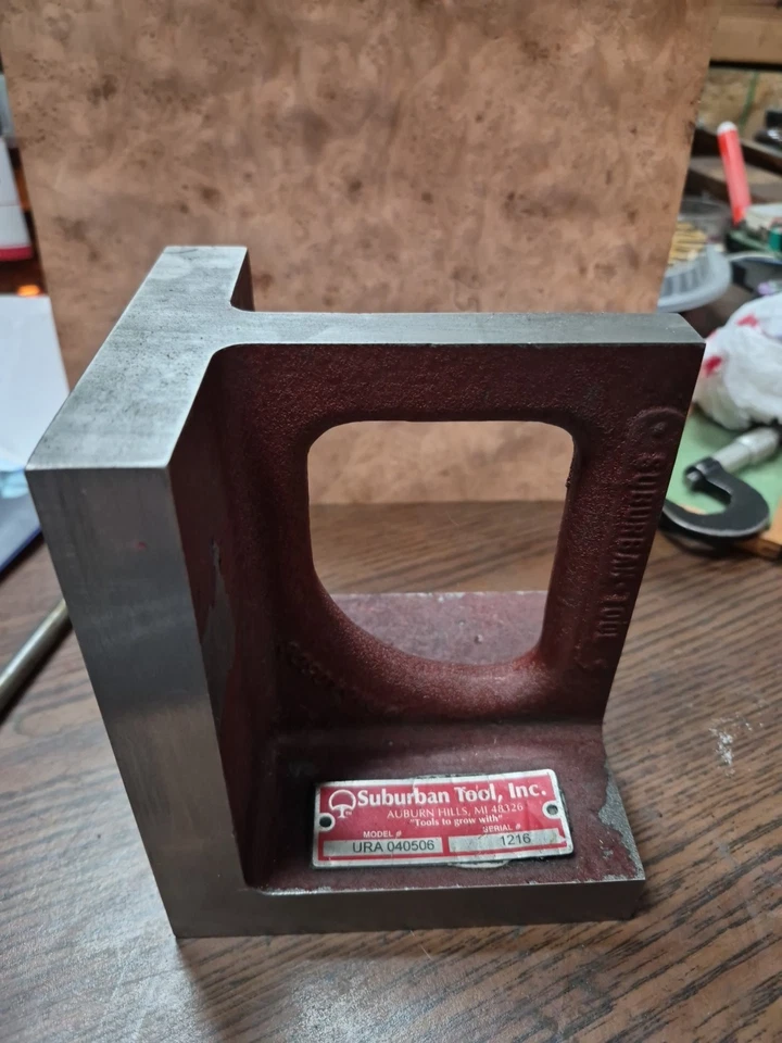 Suburban 工具 4x5x6 英寸精密地面表面角度铁板 URA 040506 #1 — 第 1/3 张图片
