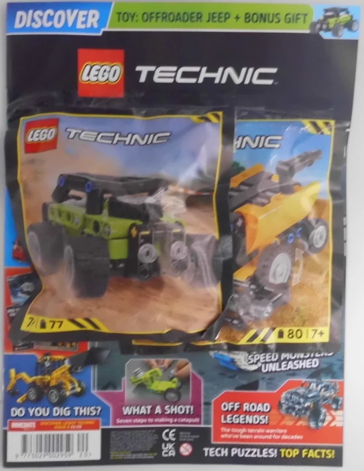 Lego Discover Technic magazine #9 2025 + Offroader Jeep & Bonus toy Foto 1 de 1