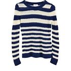 VINEYARD VINES Womens Size XS Sweater Blue White Stripe 100% Cashmere Preppy