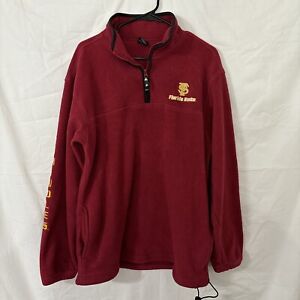 Vintage Florida State Seminoles Fleece Jacket 1/4 Zip Pullover NCAA College Sz L