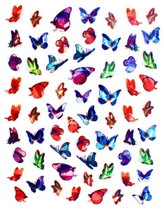  Pegatina mariposa colorida brillante XL arco efecto súper brillante - Imagen 1 de 2