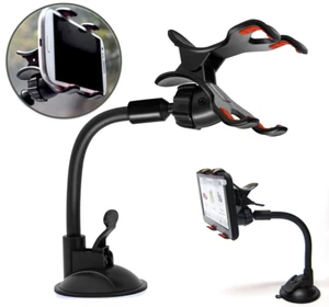 Flexible Car Windshield Suction Mount Clip Holder Garmin Nuvi 57 57LM 57LMT GPS - Picture 1 of 6
