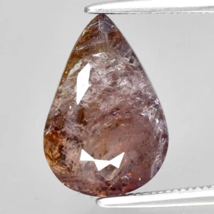 ๐ 3.51ct 12.2x8.5mm Pear Natural Greenish Purple Axinite - Africa Gemstone - Picture 1 of 4