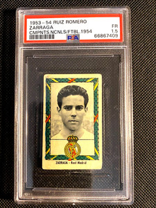 Jose Zarraga PSA 1.5 1953/54 RUIZ ROMERO CAMPEONATOS DE FUTBOL REAL MADRID G2203