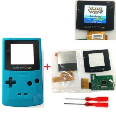 5 levels Brightness Backlight LCD Screen + Housing Case For Game Boy Color GBC - Image 1 of 4