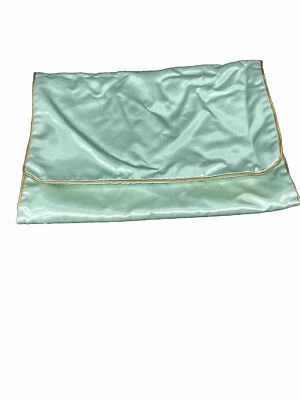 De colección Como Nuevo Azul Dorado Seda Maquillaje Soporte Joyería Baratija Artículos de Aseo Bolso Cartera Plegable Foto 1 de 4