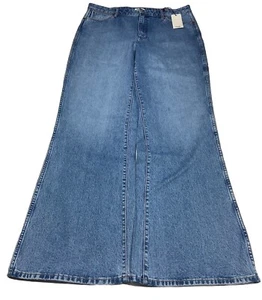 Wrangler Bonnie 683 Loose Flare Denim Jeans Size 32x34 Free People New - Picture 1 of 18