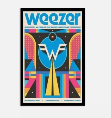 Weezer Voyage To The Blue Planet Tour September 13 2024 Philadelphia, PA Poster - Image 1 of 4