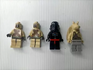 4x Lego Minifigure Jar Jar Binks, Storm Trooper, Tusken Raiders Star Wars - Picture 1 of 7