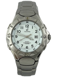 Armbanduhr Taucher Calypso Quartz mit Originalband und Datum, funktioniert - Bild 1 von 5