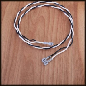 Twisted pair speaker hook up with quick connects. white/black, or red/black - Picture 1 of 7