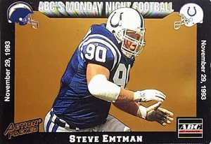 1993 ABC's Monday Night Trading Card Football NFL Steve Emtman (DT) Card 55 - Picture 1 of 2