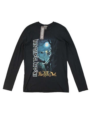 全新带标签 Divided H&M x Iron Maiden Fear of the Dark 印花圆领长袖 T- — 第 1/4 张图片