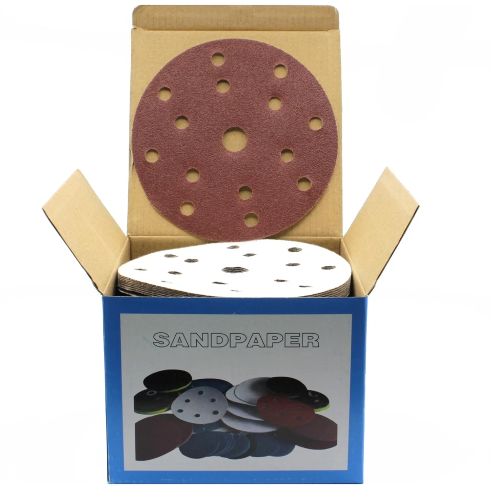 HOBBYPOWER24 Disques Abrasifs Auto-agrippants Pour Makita BO6050 150Mm 15 Trous