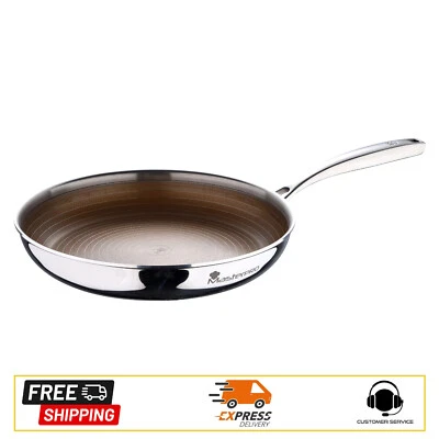 MASTERPRO Padella 28cm in acciaio antiaderente a 3 strati induzione linea Giro3 - Immagine 1 di 4