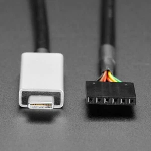 Adafruit FTDI Serial TTL-232 USB-C Kabel mit FT232R + 6-polige Buchse, 3V, 4331 - Picture 1 of 4