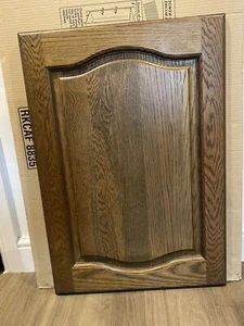 SOLID DARK OAK DOOR 500 WIDE x 720mm HIGH STOCK DZ221 - Picture 1 of 7