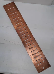 Lightning & Grounding GBI14424J 1/4 x 4 x 24 Inch 63-Hole Ground Bar - Picture 1 of 1