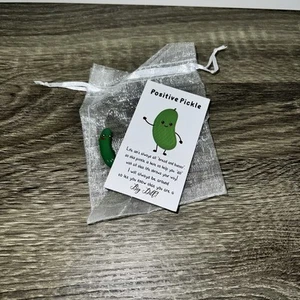 Positive Pickle Big Dill Pocket Buddy Friendship Love Encouragement - Picture 1 of 6