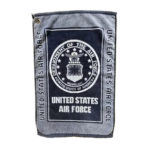 Vintage United States Air Force Golf 'Players' Towel Cotton With Clip - Picture 1 of 6