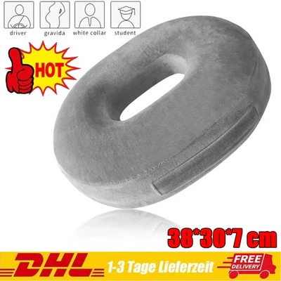 MARKENLOS Donut Sitzkissen orthopädisch ergonomisch Memory Foam Sitzring für Stuhl Büro