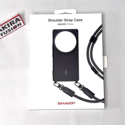 For AQUOS R9 Pro Shoulder SHARP Genuine Strap Case XN-Z05SG-B JAPAN NEW - Image 1 of 4
