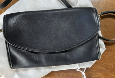 Vintage Coach Leather Clutch 9945 Deep Blue Made Made In United States - Image 1 of 4