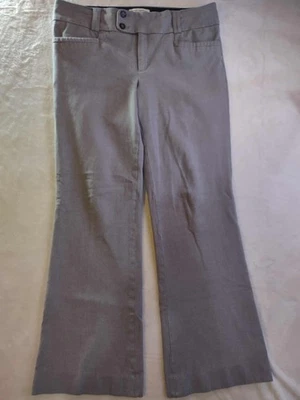 Pantalones de vestir para mujer Banana Republic Sloan gruesos elásticos grises talla 12 Foto 1 de 4