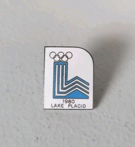 VINTAGE 1980 Lake Placid WINTER OLYMPICS Hat Lapel PIN PINBACK BADGE ENAMEL #425 - Picture 1 of 3