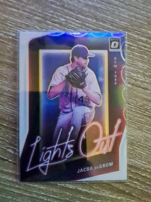 2021 Panini Donruss Optic - Lights Out Jacob deGrom #LO7 - Image 1 of 2