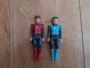 Vintage Captain Scarlet and Captain Blue 3.75" Matchbox Figures  - Picture 1 of 12