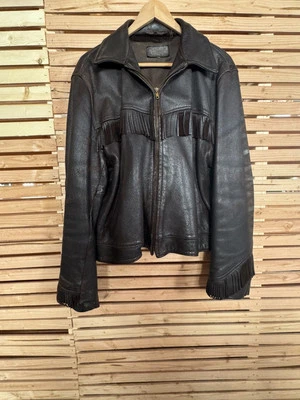 Chaqueta vintage de piel de ciervo con flecos para mujer, W B Place & Co Foto 1 de 4